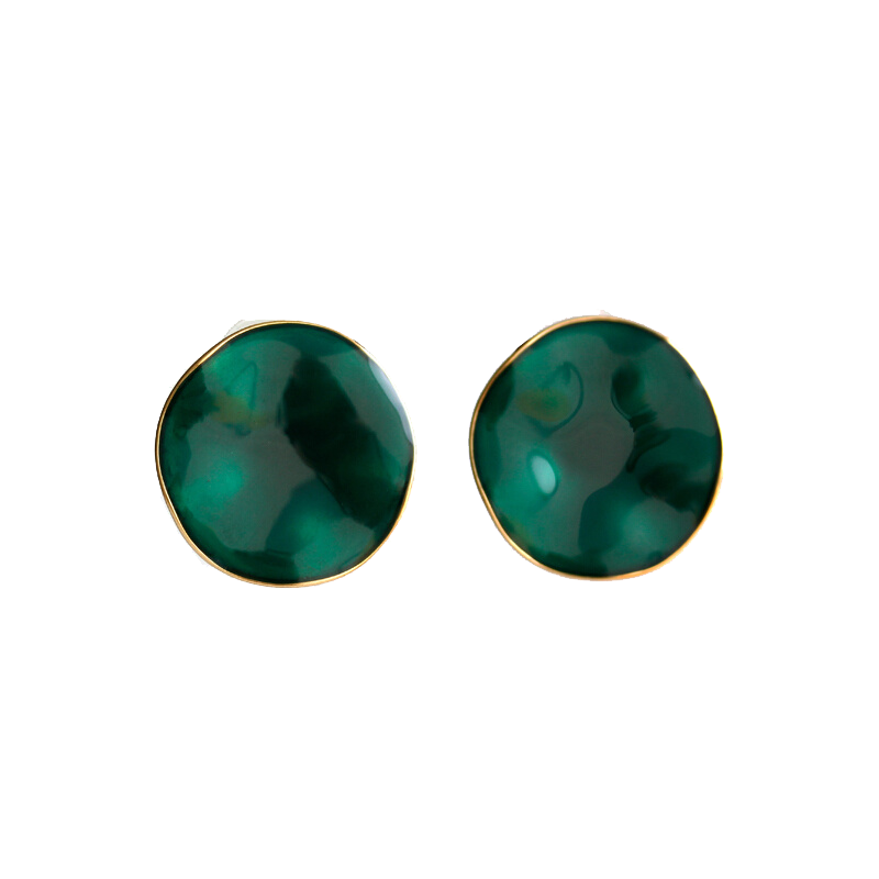 翡拉拉 手绘彩晶复古耳饰