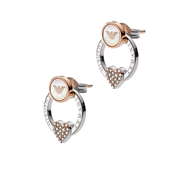 阿玛尼 心形 耳饰