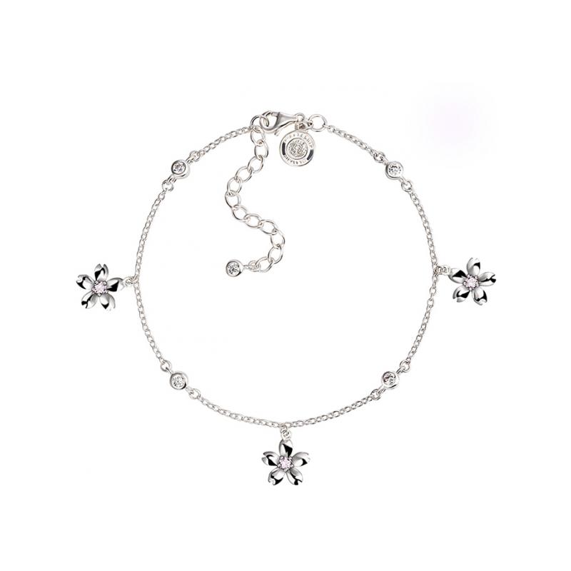 海盗船 镀白金纯银手链