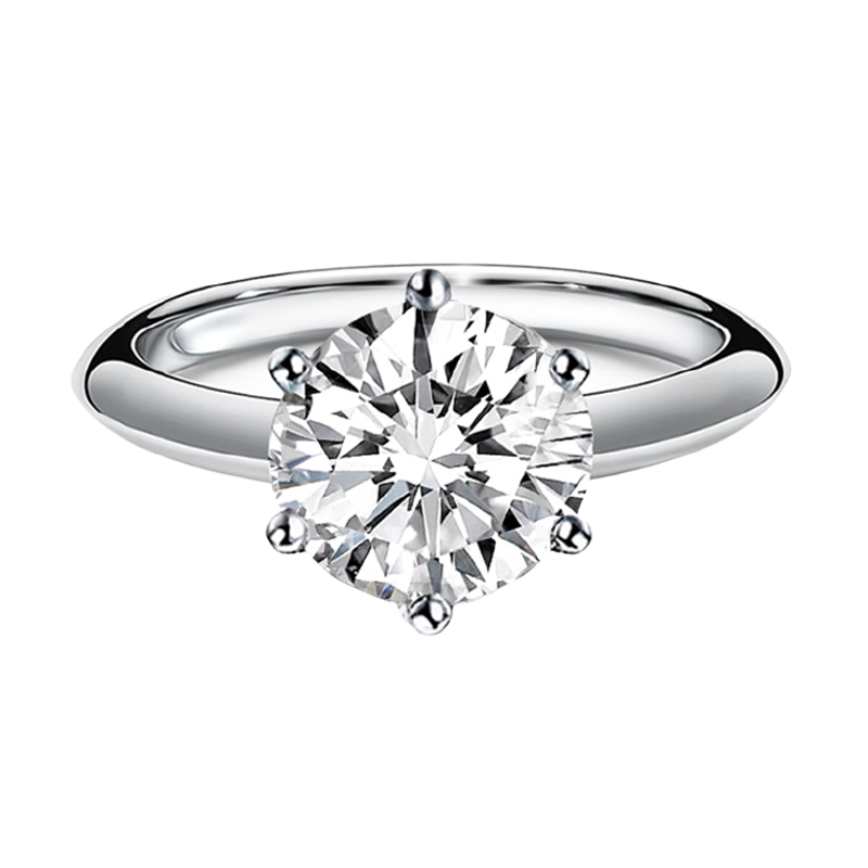 每克拉美 经典六爪戒指