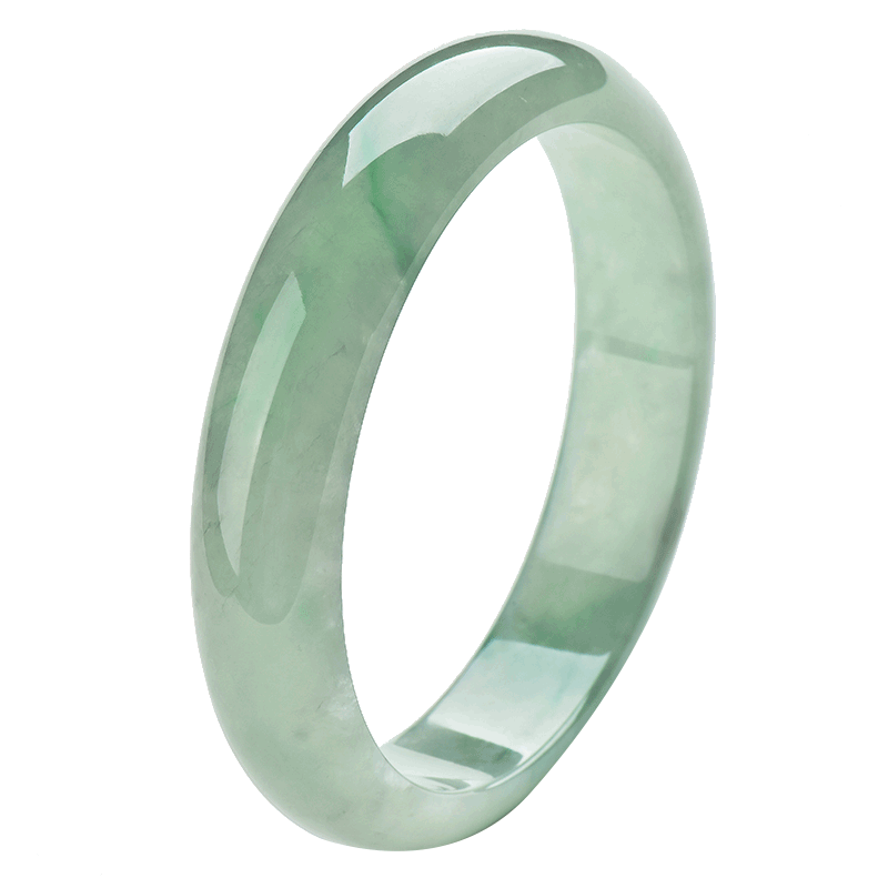 玉萌色 秀丽镯形翡翠手镯