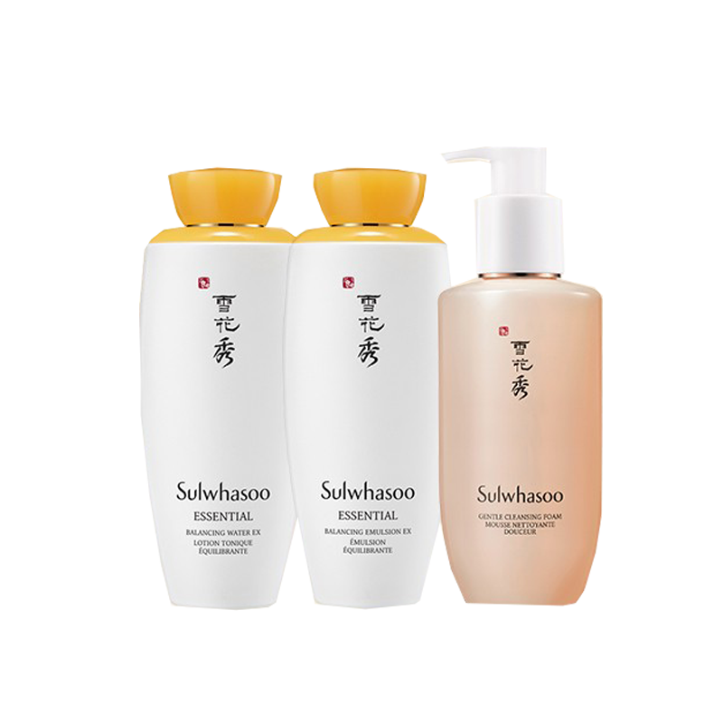 雪花秀 滋盈肌本水乳洁面套装