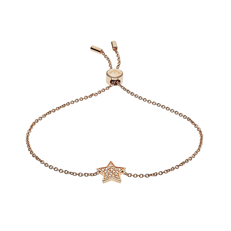 阿玛尼 可调节镶钻星星手链