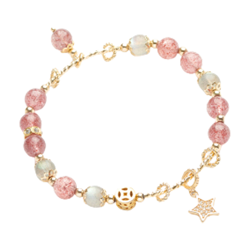 topgirL粉水晶手链