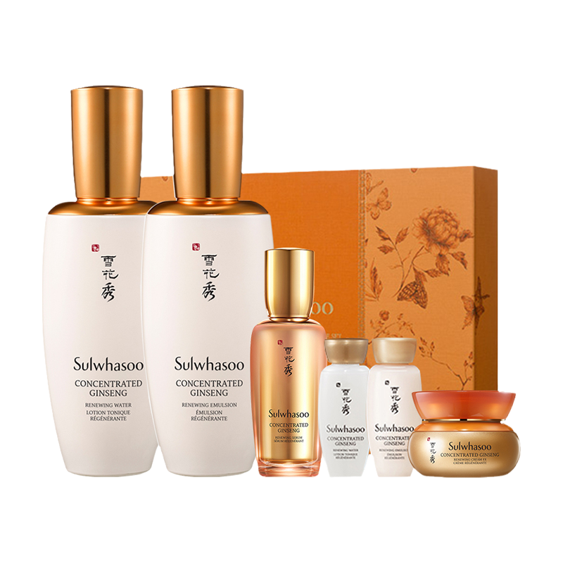 雪花秀 生参焕颜水乳护肤品套装