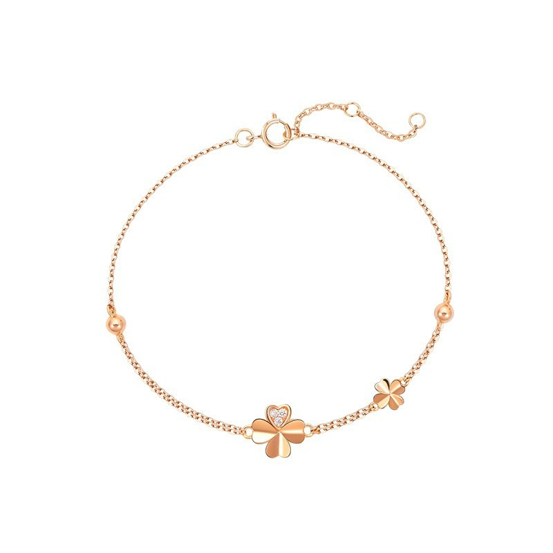 爱的约定18K金四叶草手链