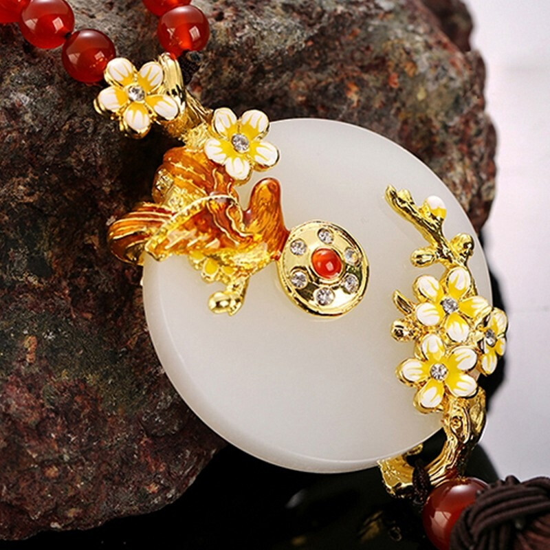 MRONOS 珐琅玉石汽车挂件