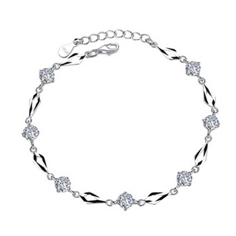 卡诗诺白钻S925银手链