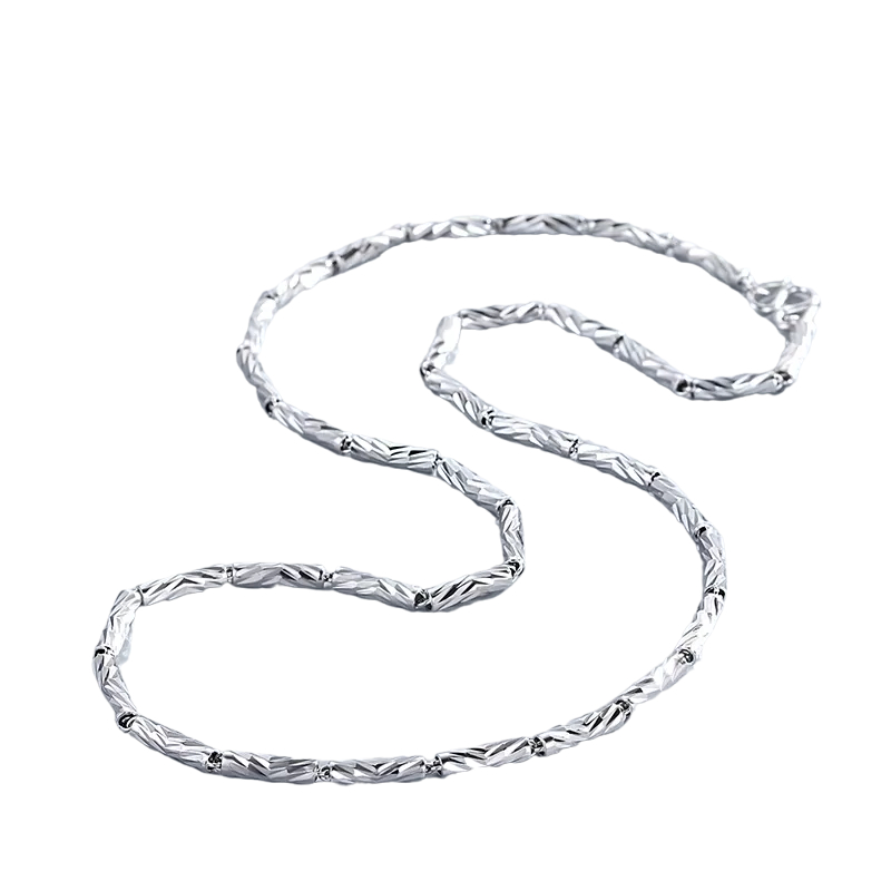 唯一 嘻哈风素链项链