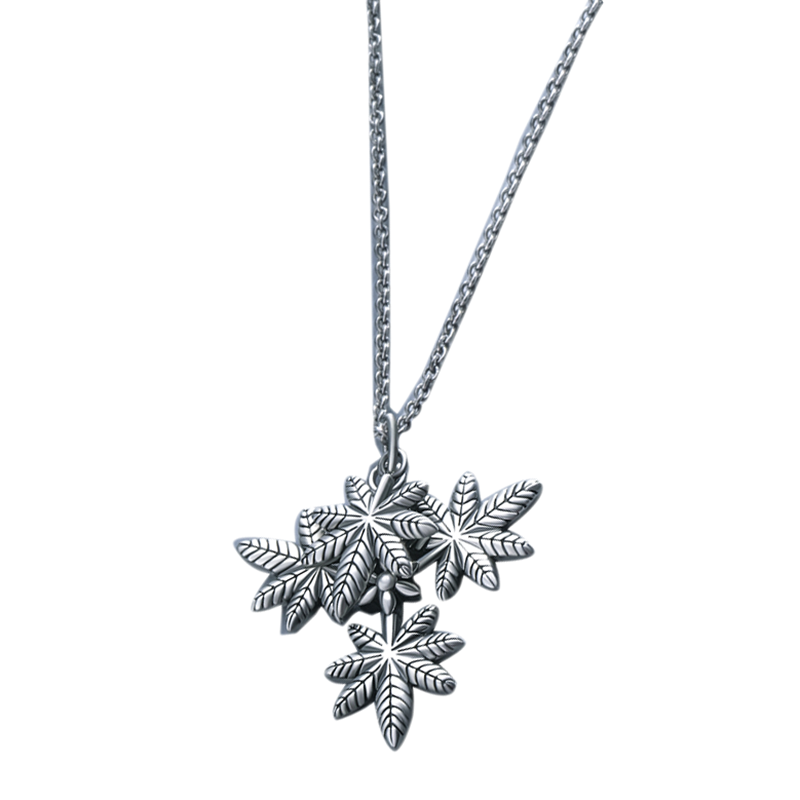 海盗船七叶银项链