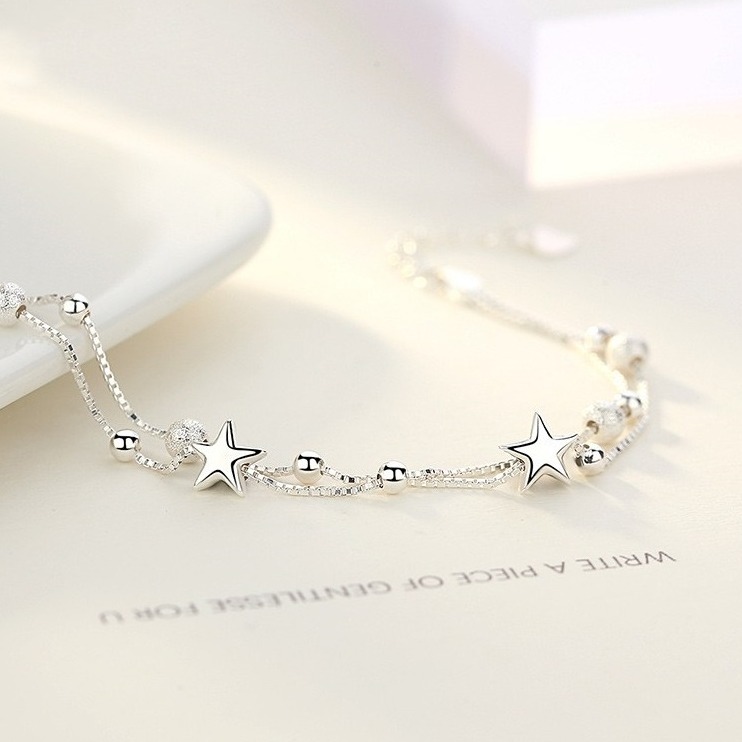 银千惠 纯银时尚百搭手链