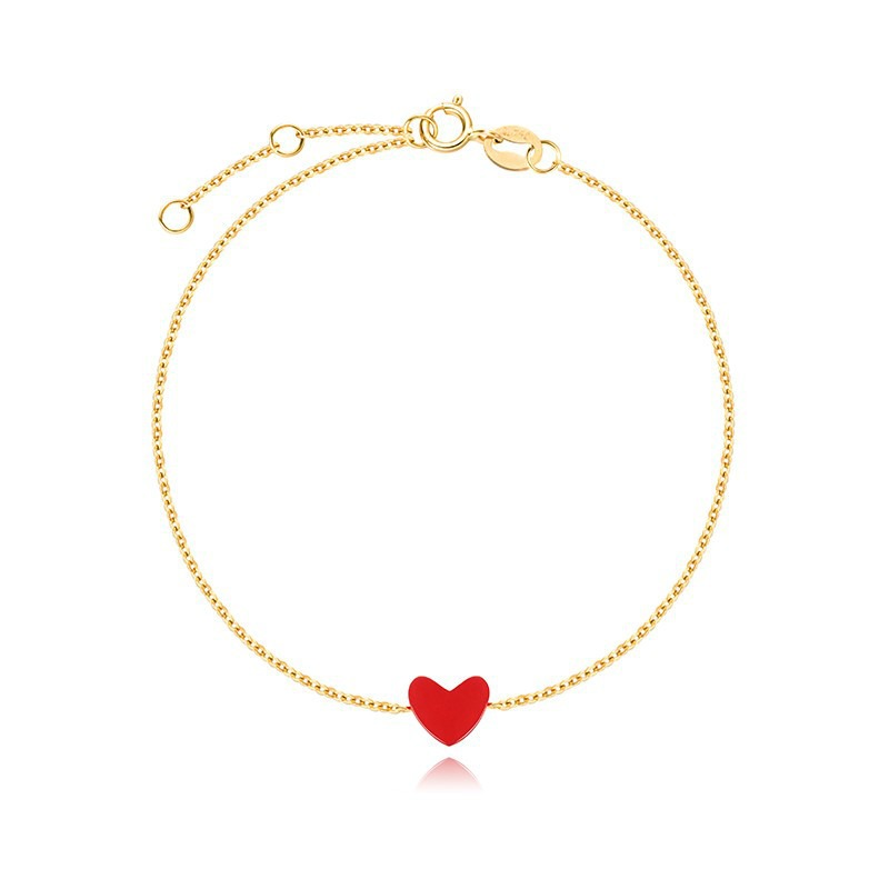 Fanci小红心吊坠手链