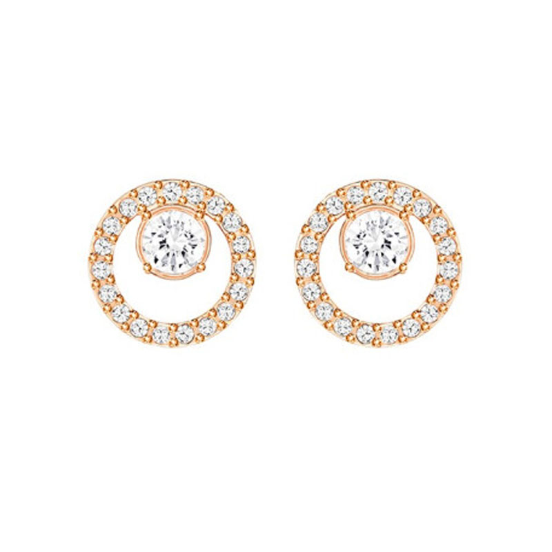 施华洛世奇 简约圆环 耳饰