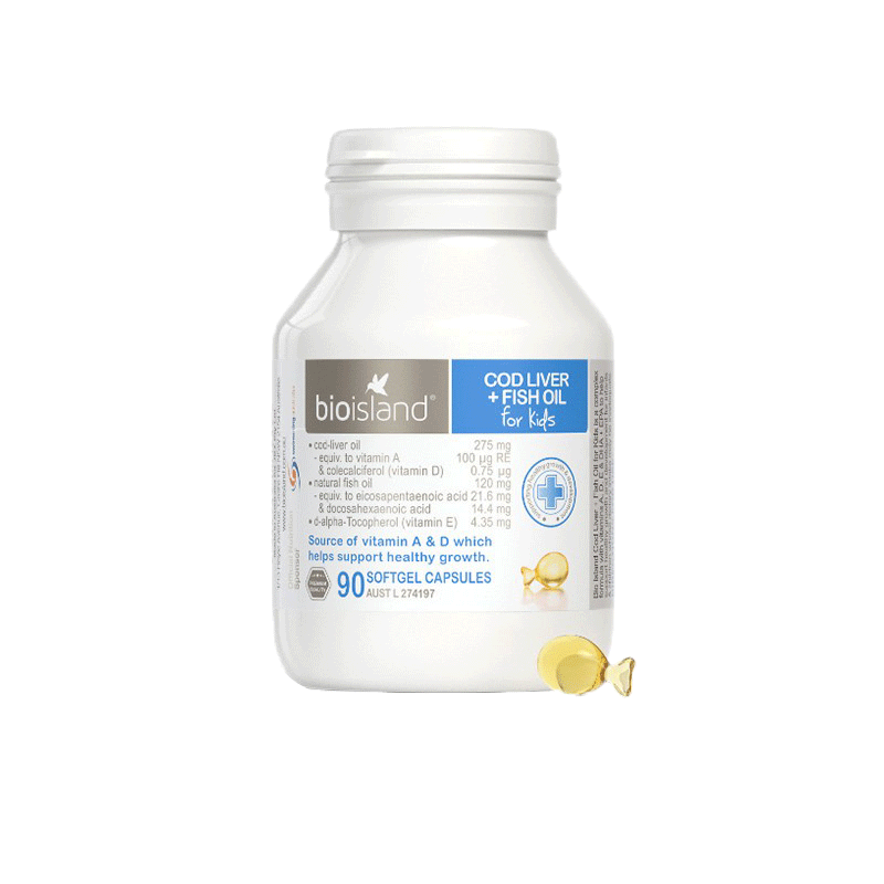 佰澳朗德 鳕鱼油小孩辅食软胶囊