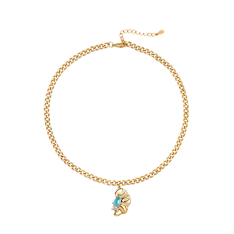 茜子 不规则纹理 项链