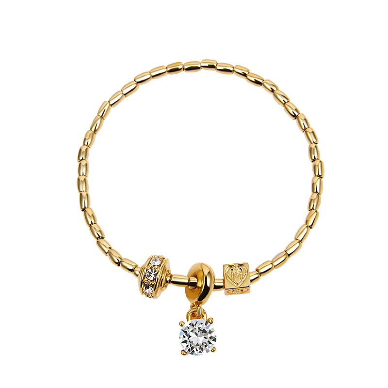 瑪汀薇思镀金滚轮水滴手链