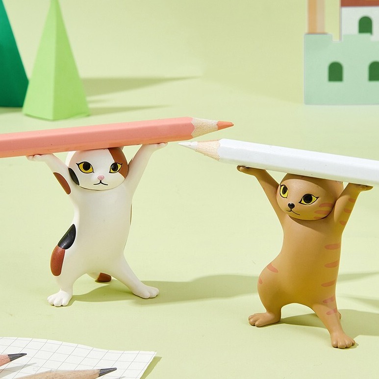 智汇 日本猫咪笔架