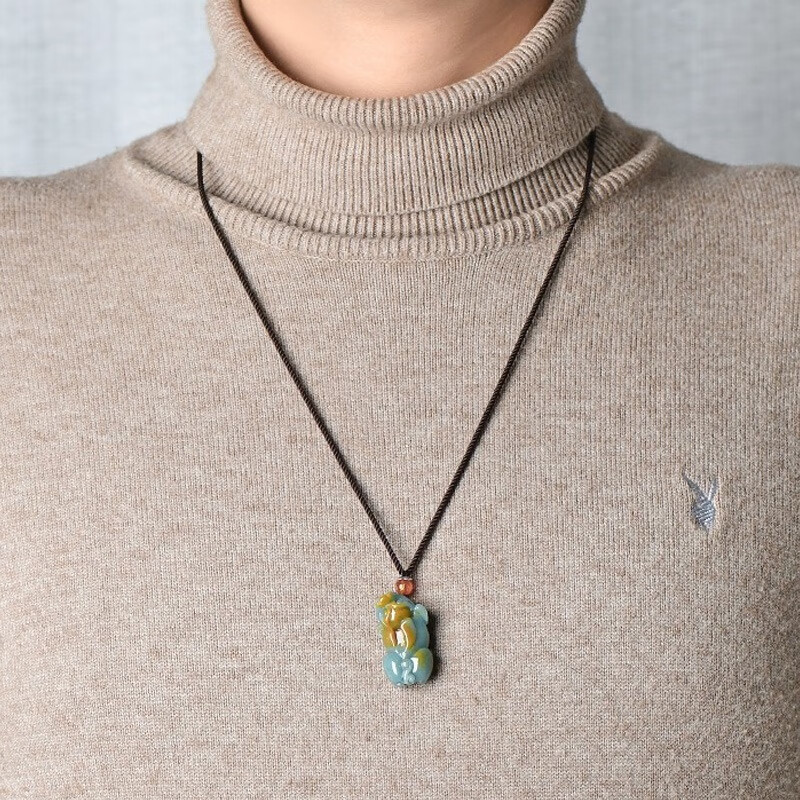 千载一玉 翡翠貔貅 吊坠