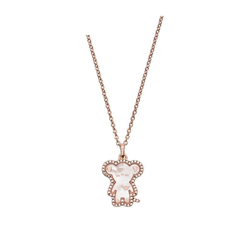 阿玛尼 贝母小熊款项链