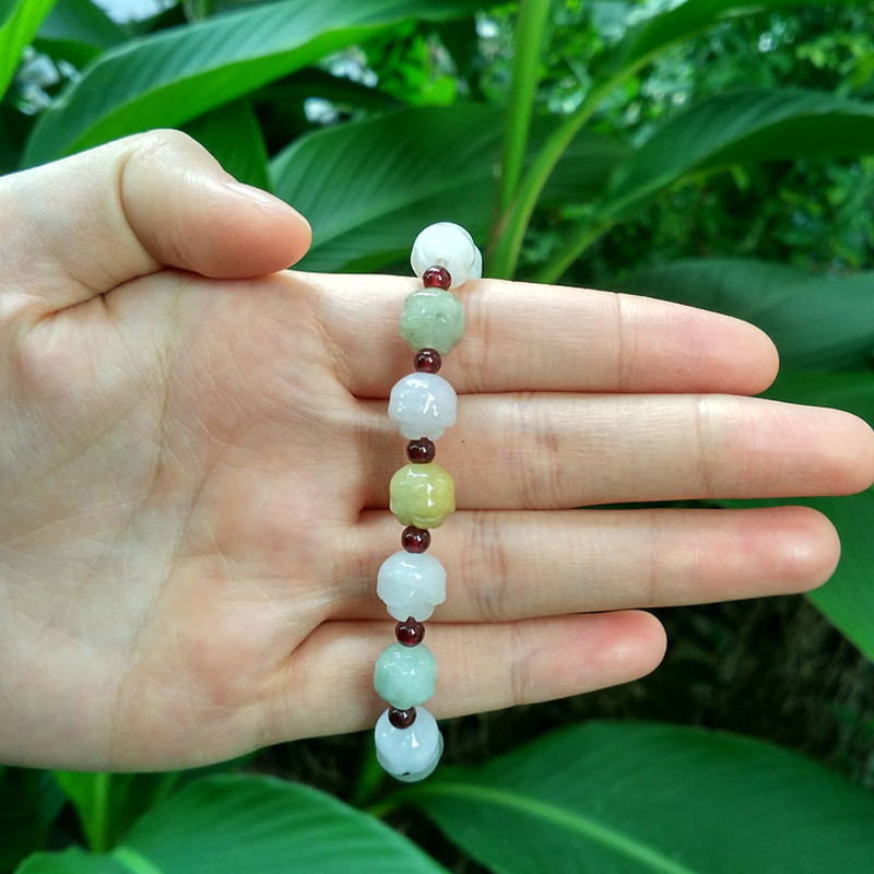 淘玉 翡翠石榴石手链