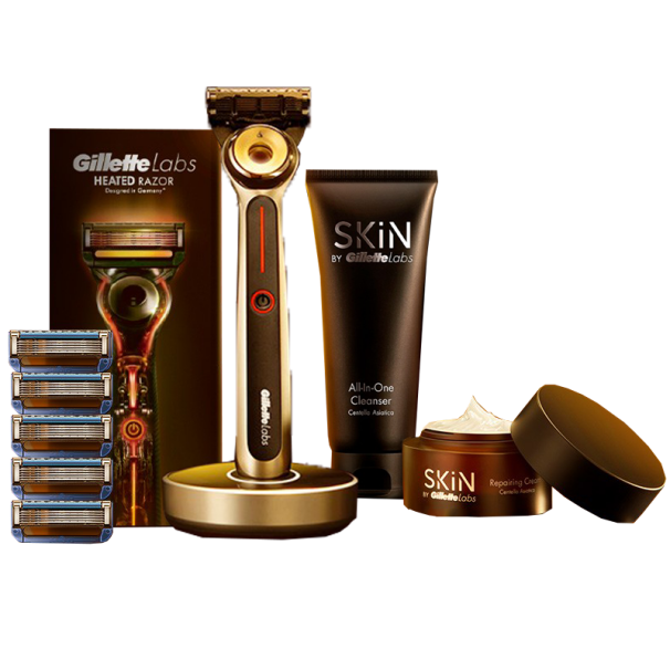 吉列 热感护肤套装 剃须刀