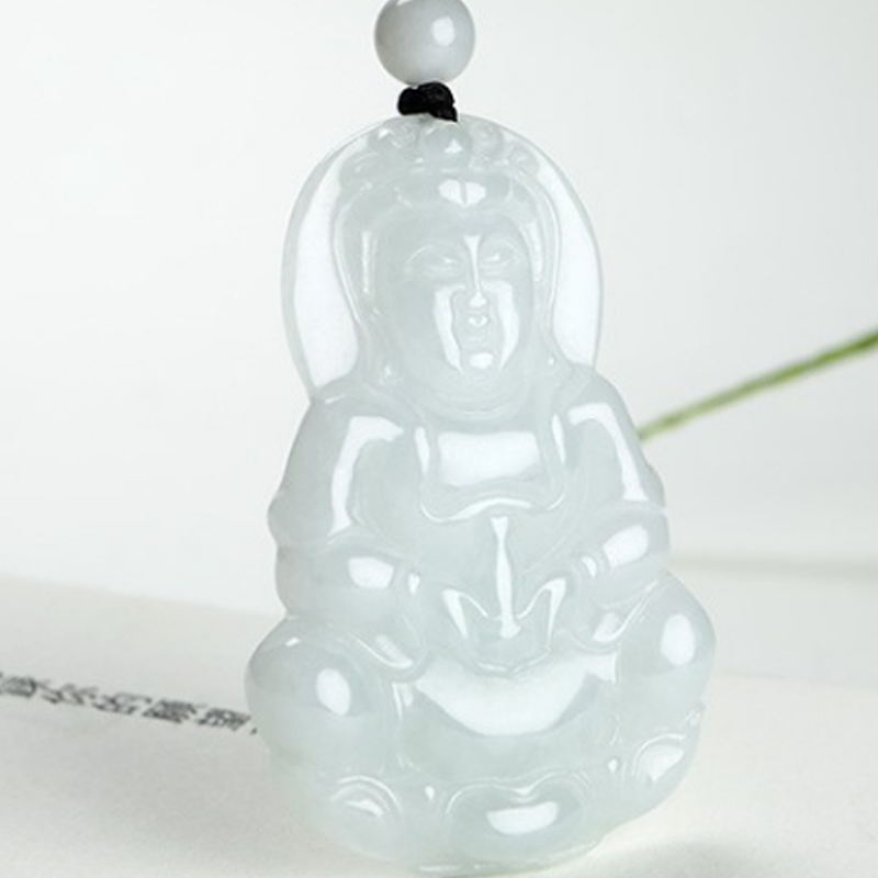 玉友 男款翡翠观音吊坠