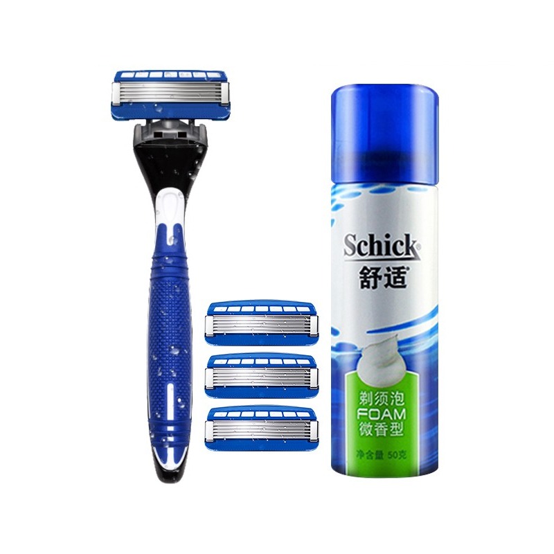 舒适五层刀片手动剃须刀