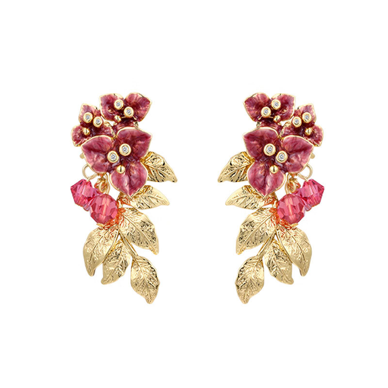 茜子 勒杜鹃花 耳饰