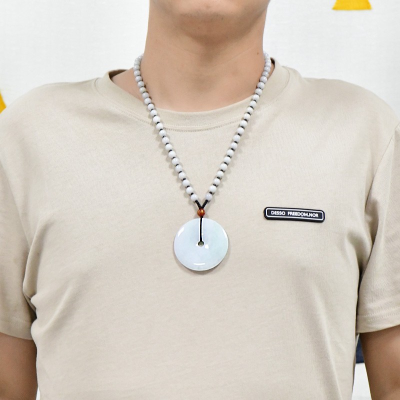 可玉可求 平安扣 翡翠吊坠