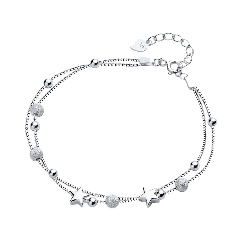 YYEU 银五角星 手链