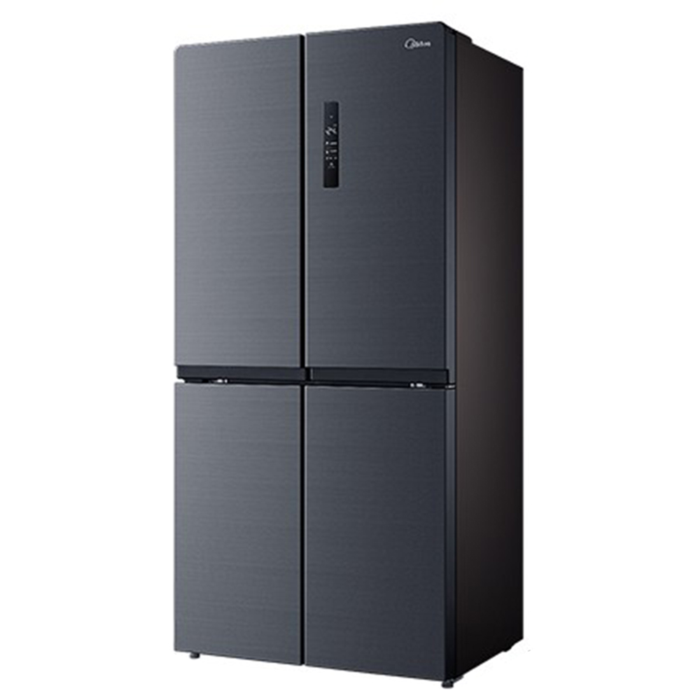 美的 净味除菌十字对开门冰箱