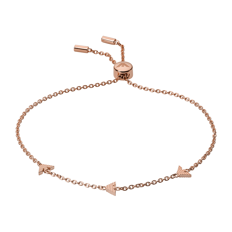 阿玛尼鹰标玫瑰金色手链