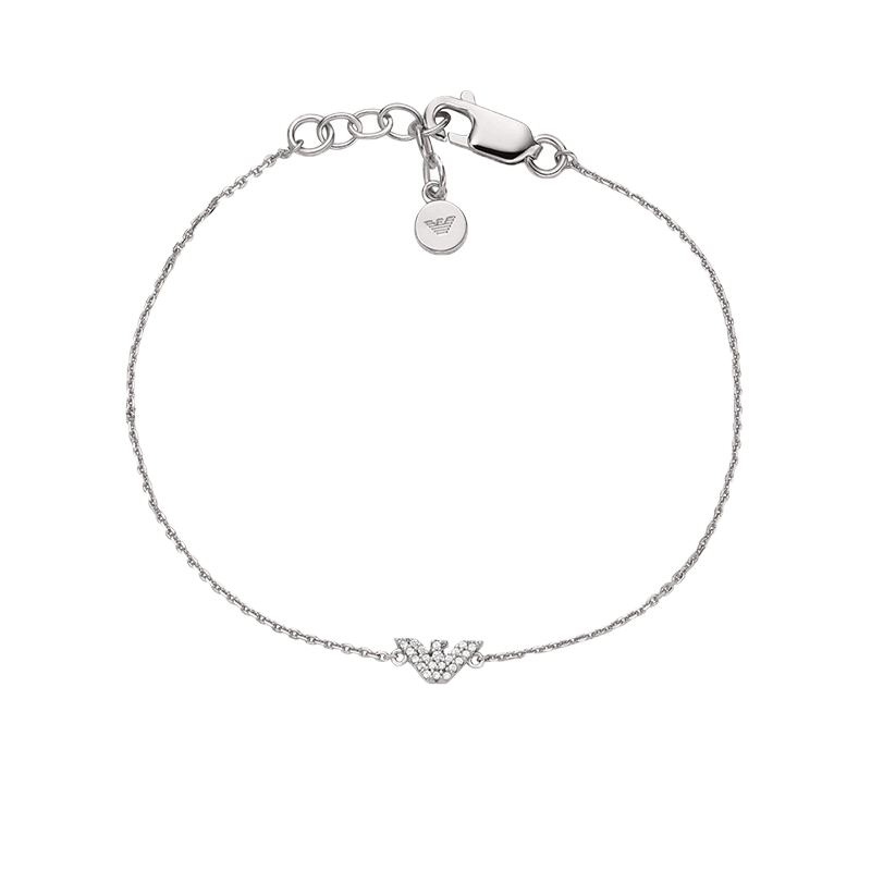 阿玛尼 镶钻鹰标手链