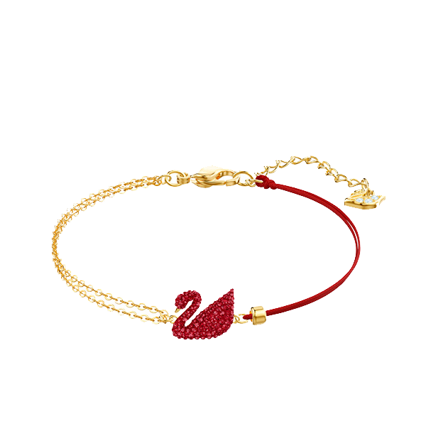 施华洛世奇 红色天鹅手链