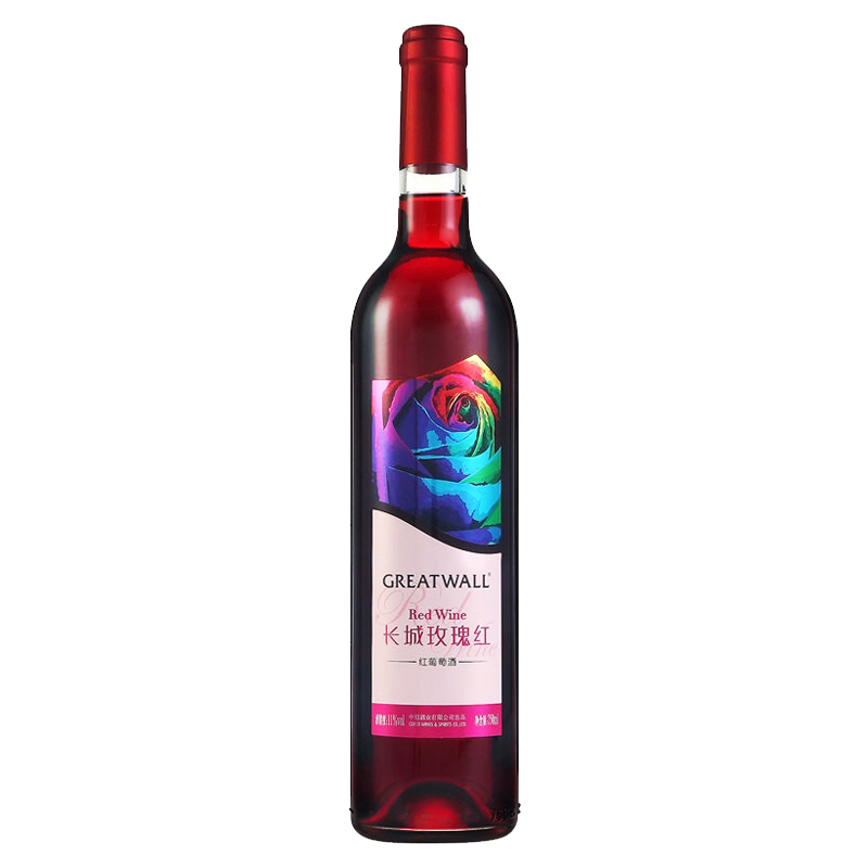 长城 口感柔和红酒