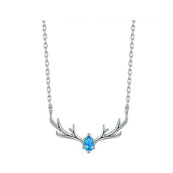 卡蒂罗 999银一鹿路有你项链