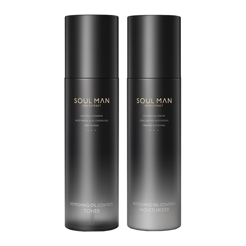 极男 平衡水油补水男士套装