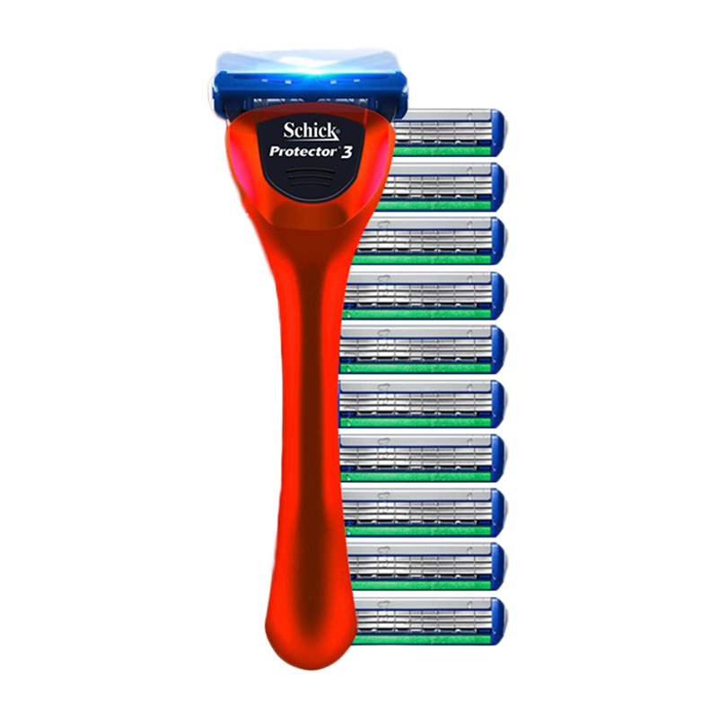 舒适 红色剃须刀