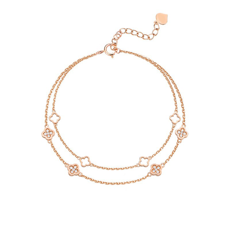 爱的约定 双层四叶草腕饰