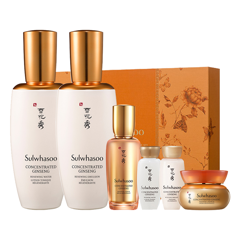 雪花秀 人参焕颜水乳护肤套装