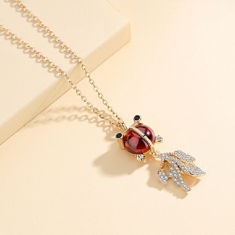 CAROMAY 小金鱼造型项链