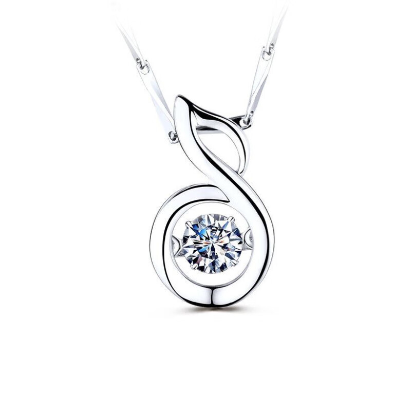 Mymiss 亮钻音符项链