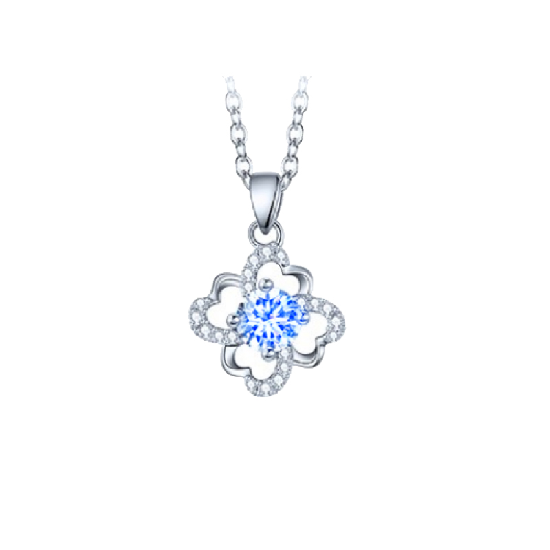 卡蒂罗四叶草镶钻项链