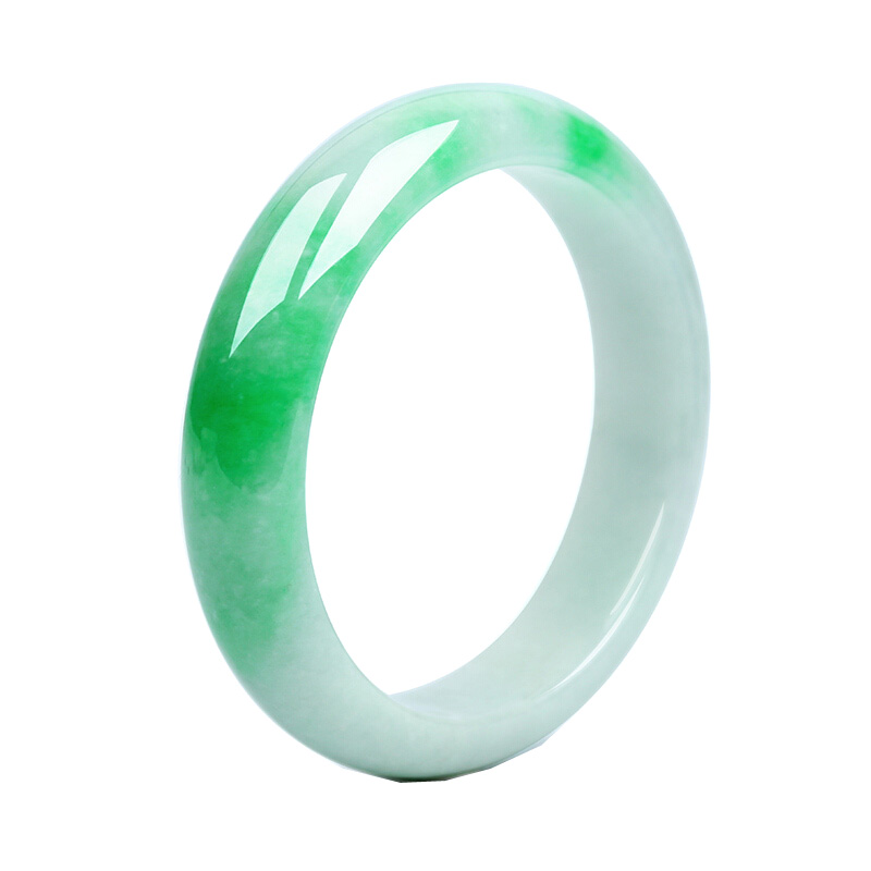 艾选潮品 温润细腻翡翠手镯