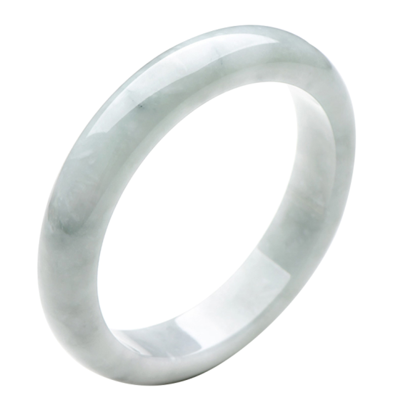 可玉可求 淡绿色翡翠手镯