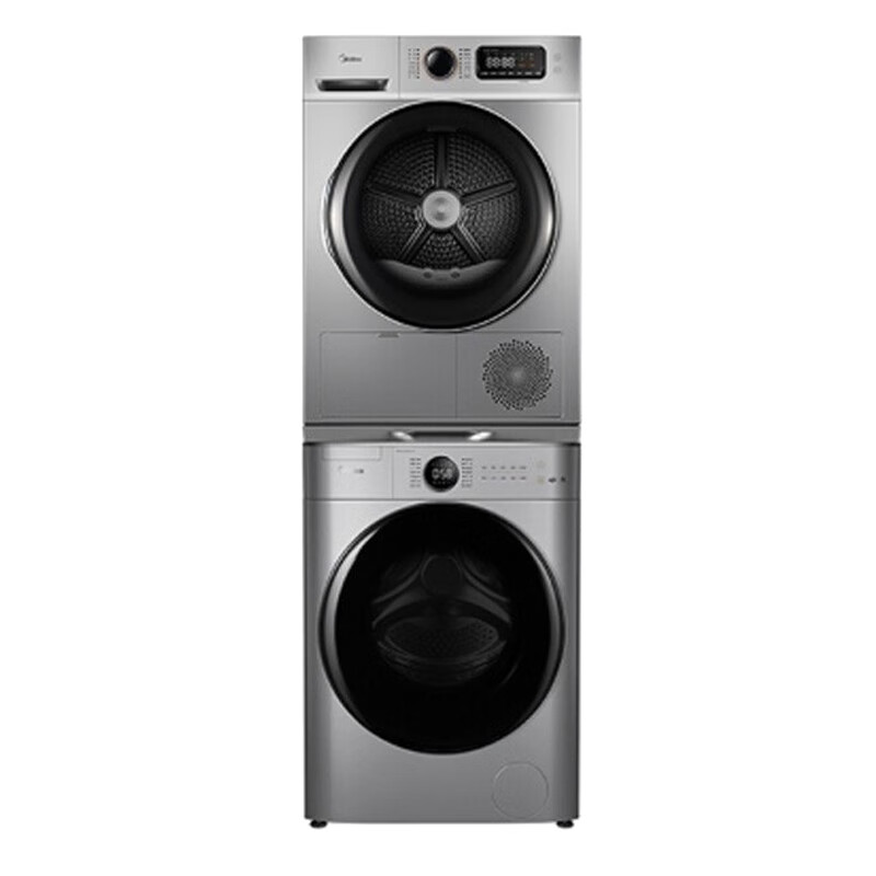 美的大容量洗烘套装