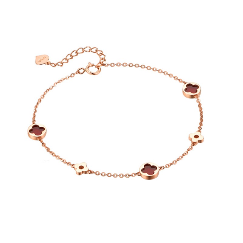 Grace彩金四叶草手链