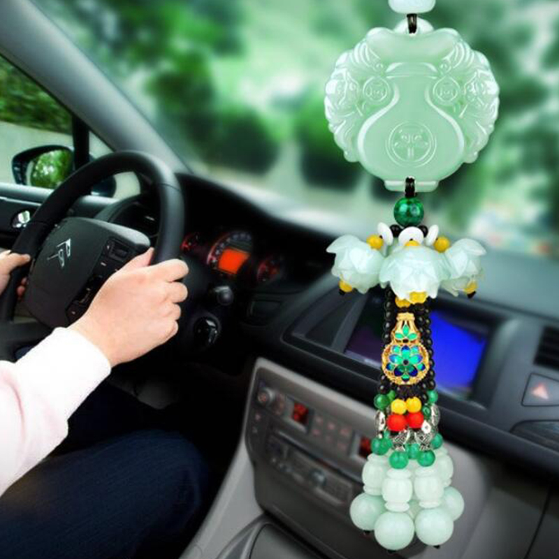 奔域 玉石 汽车挂件