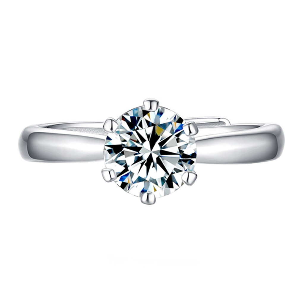 T400 六爪莫桑石戒指