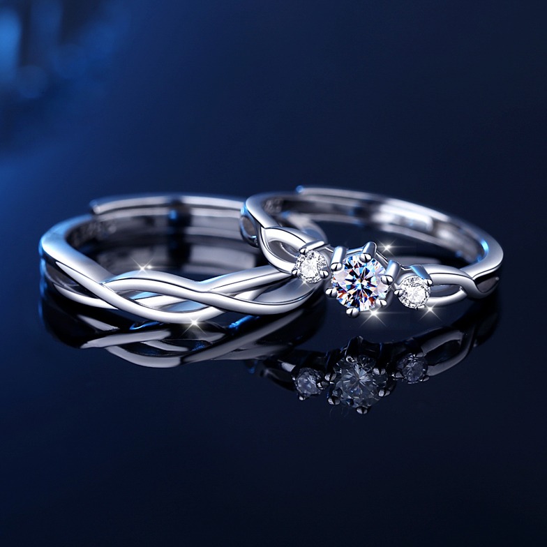 冠带青丝绕戒指